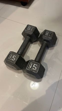 15 Pound Dumbells Pair