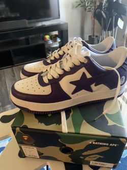 Bapesta Purple Bape Size 10 Brand New !!!