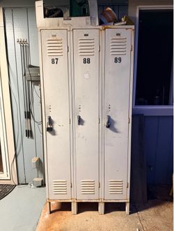 3-Door Metal Locker Storage Cabinet