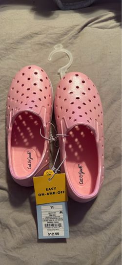 Cat & Jack Kids Pink Slip-On Shoes Size 11