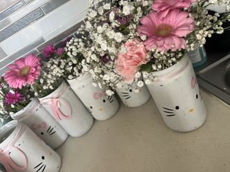 10 Hello Kitty Vintage Look Vases