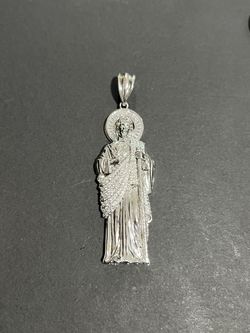 San Judas Tadeo .925 Silver Pendant Plata .925