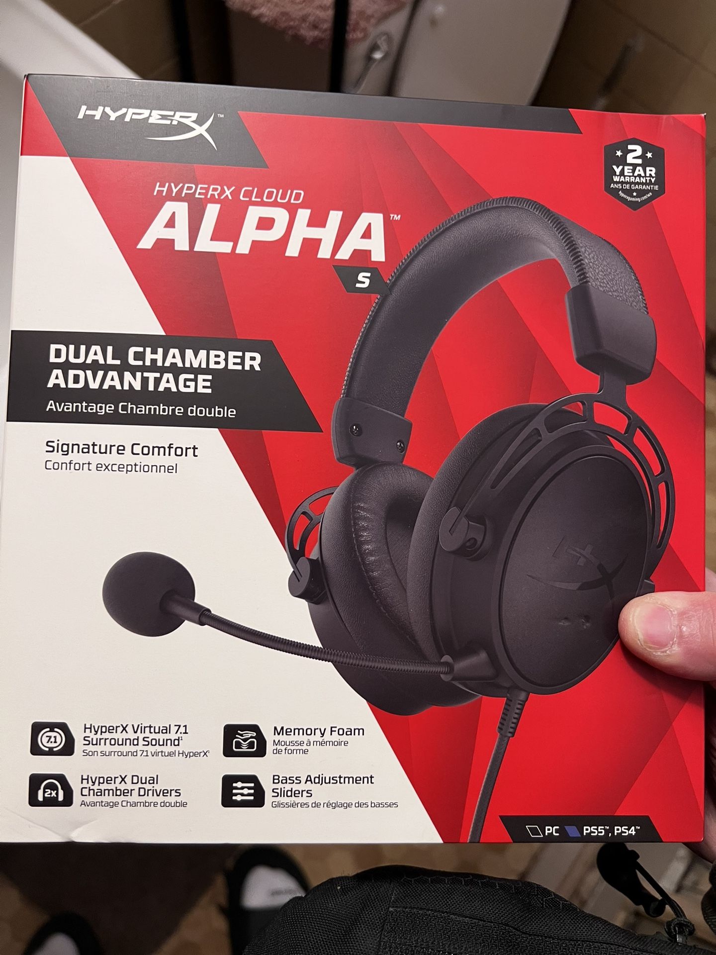 HyperX Cloud Alpha S Blackout Edition (unopened with original seal) for ...