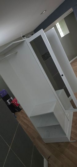 Nice white closet.