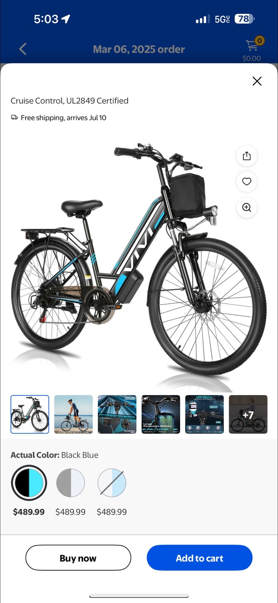 Electric Bike – Never Used, Still in Box!