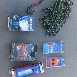Boating Tow Rope, Spot Light, Distress Flag, Raft, Flares , Fire Extinguisher