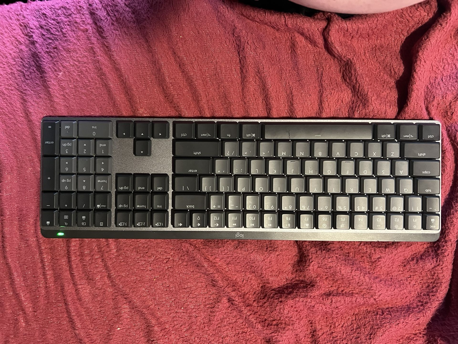 Logitech - MX Mechanical Full size Wireless Mechanical Tactile Switch Keyboard for Windows/macOS wit