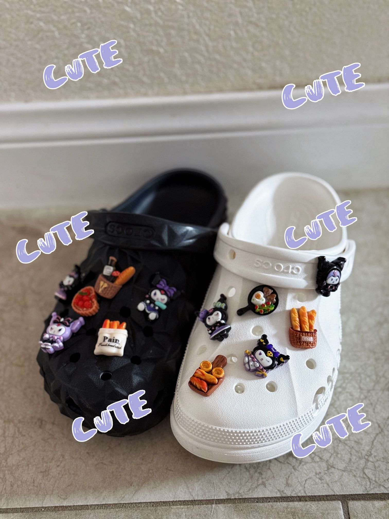 Kuromi Crocs charms