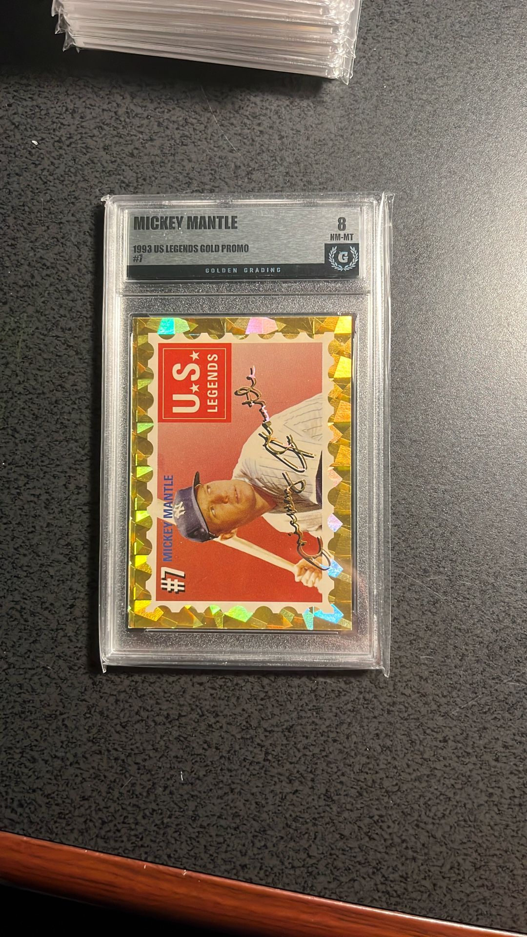 RARE- Mickey Mantle 1993 Gold Legends Promo Card