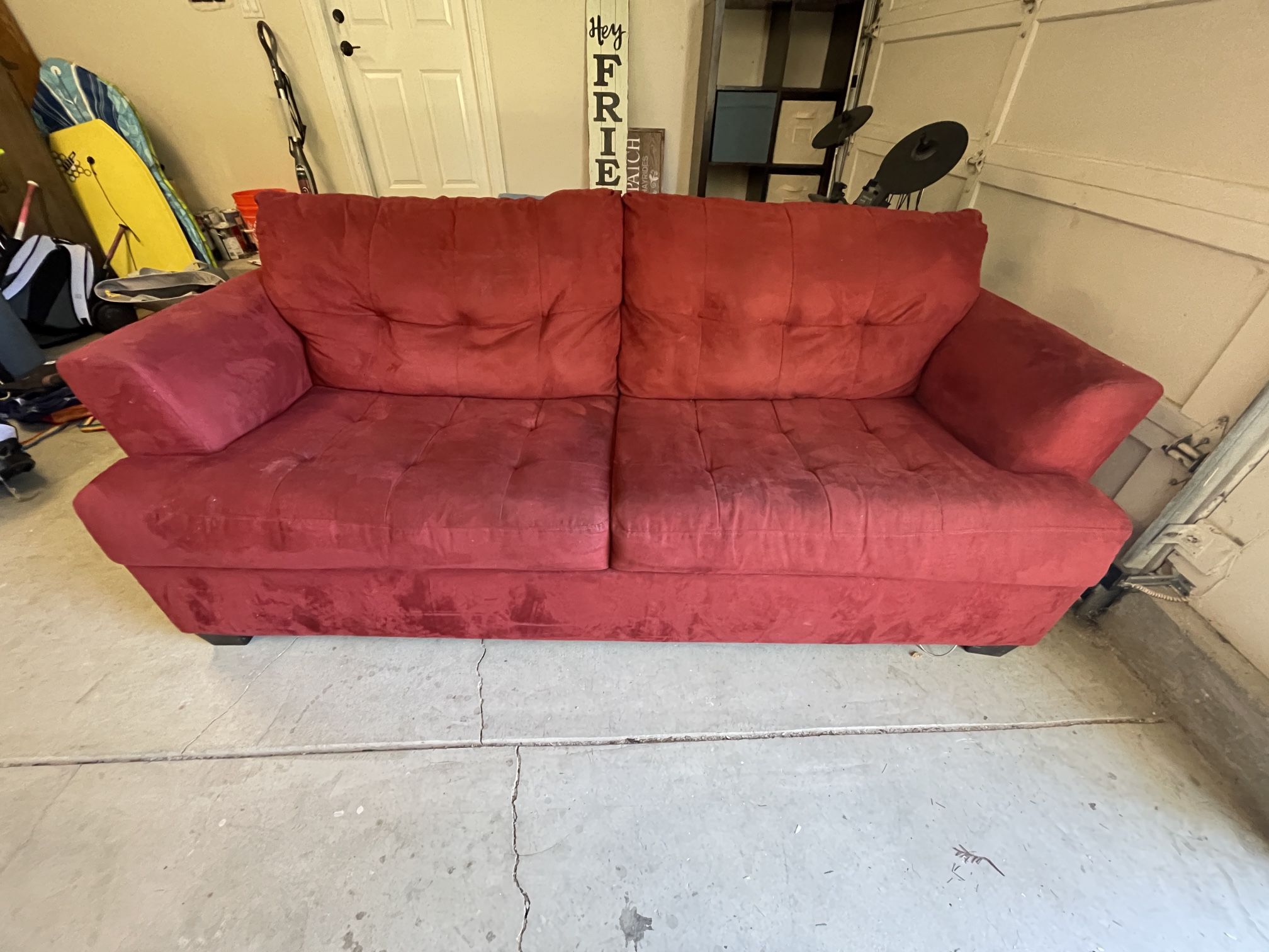 Red Fold Out Couch