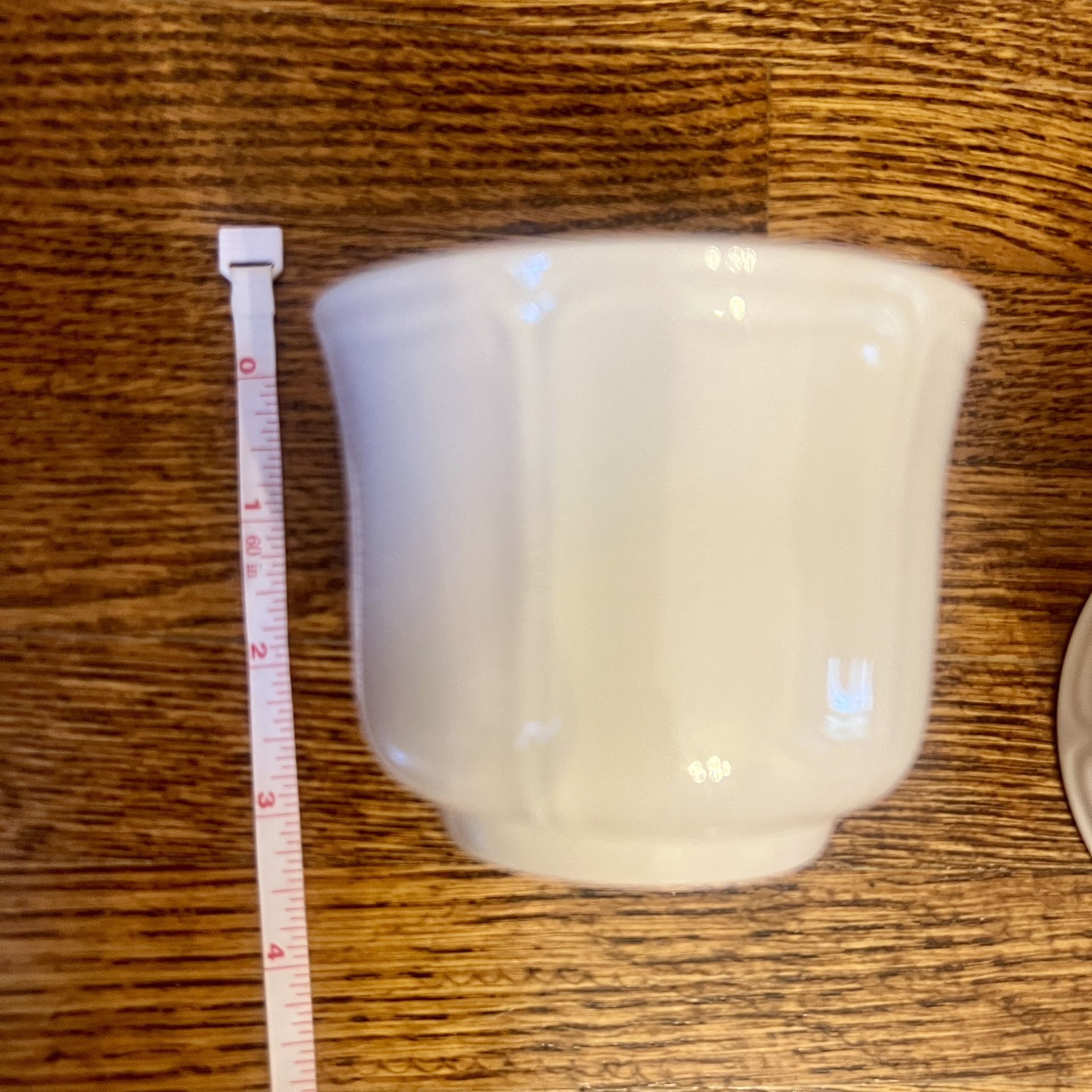 Vintage Japan Federalist Ironstone White Coffee Mugs/tea Cups 8oz. 4238