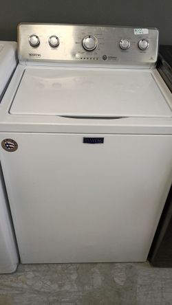 Oversized top load stainless tub with warranty