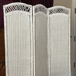 Antique Wicker Room Separator 