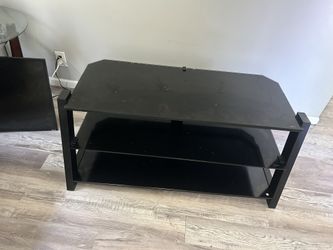 Glass Tv Stand! Grey Dining Table!