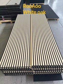 Acoustic white Oak Panels