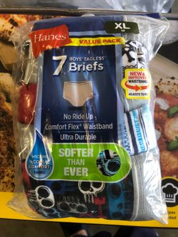 Hanes Boys Tagless Briefs