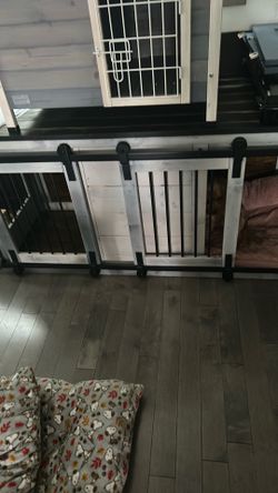 Dog indoor wood kenal