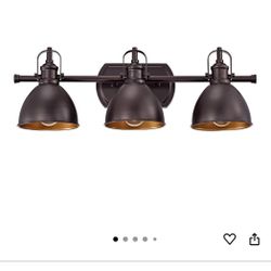 3 Bulb Vanity Light Fixture Vintage Oil Rubbed Bronze Rustic Bathroom Lighting Over Mirror