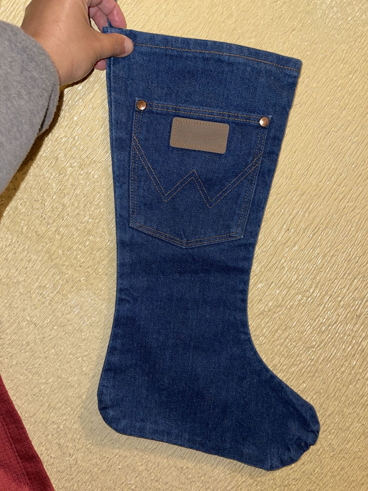 Brand New Wrangler Stocking- Blue Jean