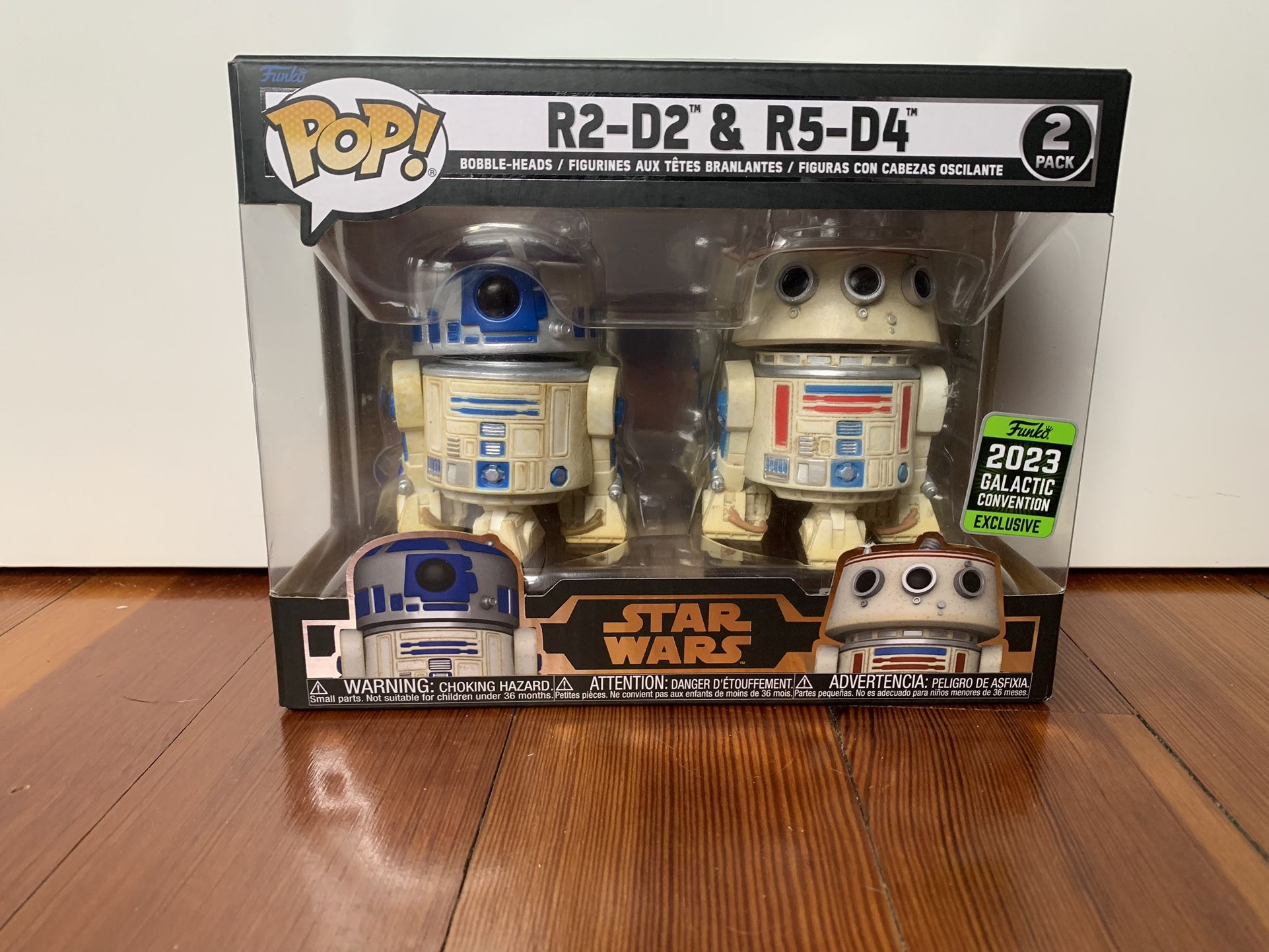 Star Wars Funko Pop! R2-D2 & R5-D4 2023 Galactic Convention Exclusive