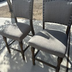 Counter stools (2) gray 