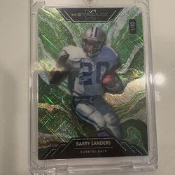 Barry Sanders 1/10 & Aaron Rodgers 1/4 Wild Card Metallix Lot – Short Print SP 🔥