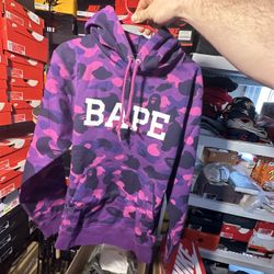 Bape Purple Camo Pullover Hoodie  Brand New!  Size: Large 