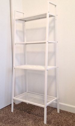Metal White Bookcase
