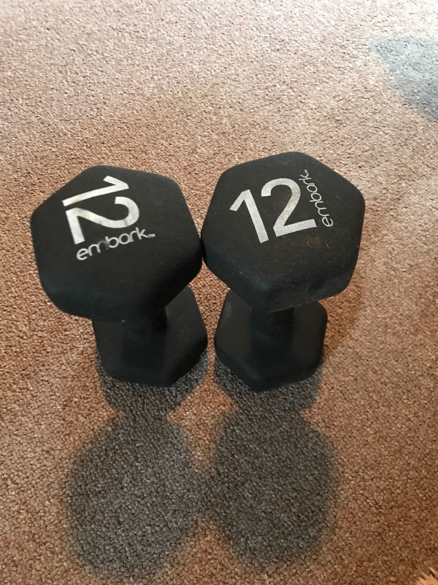 NEOPRENE 12 POUNDS WEIGHTS DUMBELL