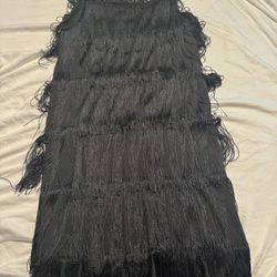 Black Fringe Women’s Dress