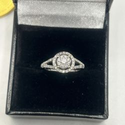 White Gold Diamond Ring 14k 