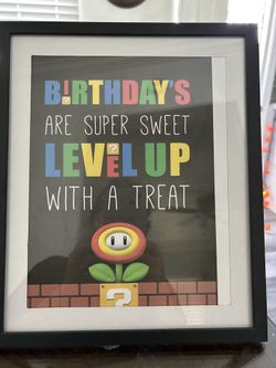 Súper Mario Treat Signs