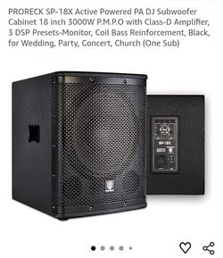 Sub speaker Dj