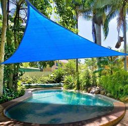 Sun shade triangle 12x12x12 ft blue NEW