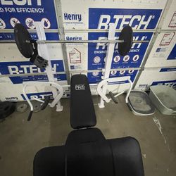 Weight Bench & Bar/weights