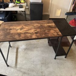 wooden gaming desk or work desk! 