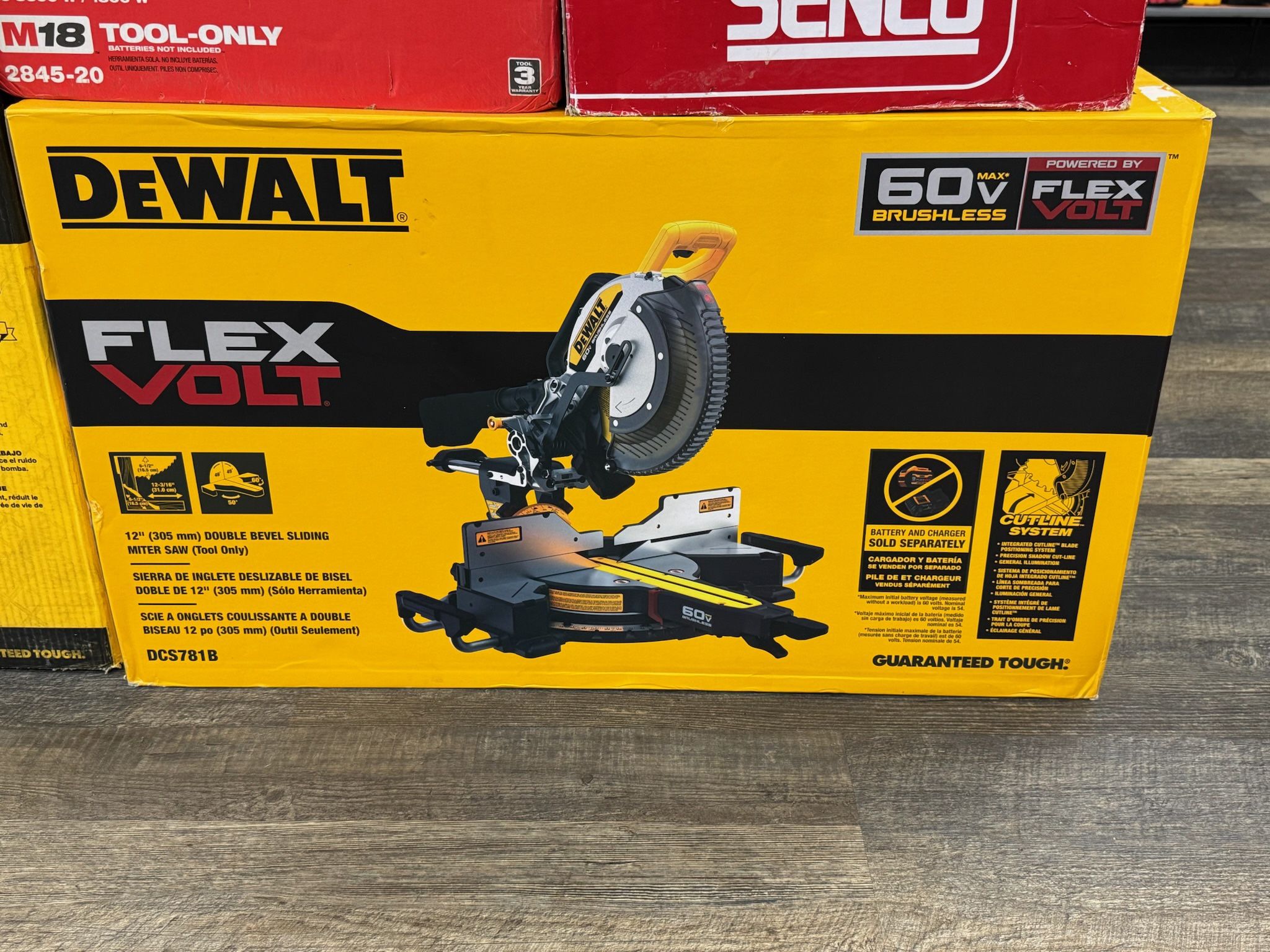 DEWALT DCS781B 60V MAX 12" Cordless Sliding Miter Saw (Tool Only)