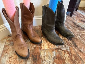 Men’s Masterson Leather Boots Sz 9-1/2 ($30/Pair) Zip-89117