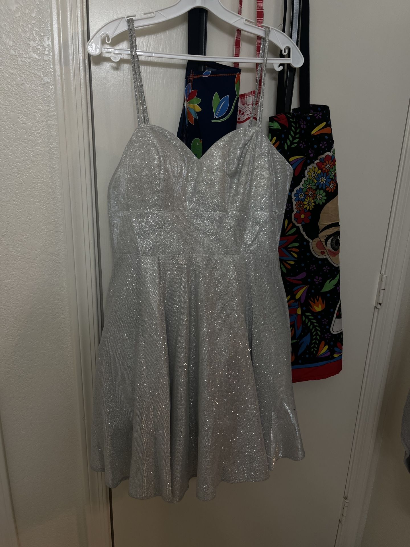 Silver dama dress