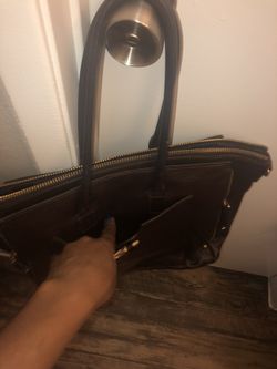 Leather laptop bag