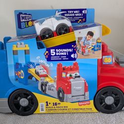 Mega Bloks Truck Build & Race Rig