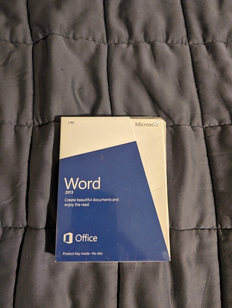 Microsoft Word 2013 Product Key Card 059-08267 New Permanent License