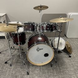 Gretsch Catalina Maple 7 piece drum set plus Ziljian cymbals