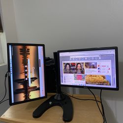 Dell P1913t,19", Professional Widescreen LED Monitor - Dual monitor with stand 19 inch  Display and vga port. It works great! Nothing wrong! Power cor