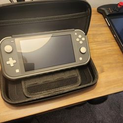 Nintendo switchlite grey with Nintendo zelda 64gb memory grip case , and case