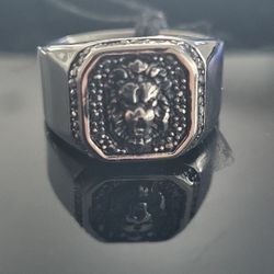 Anthony Jacob's Stainless Steel Lion Ring Size 11.25