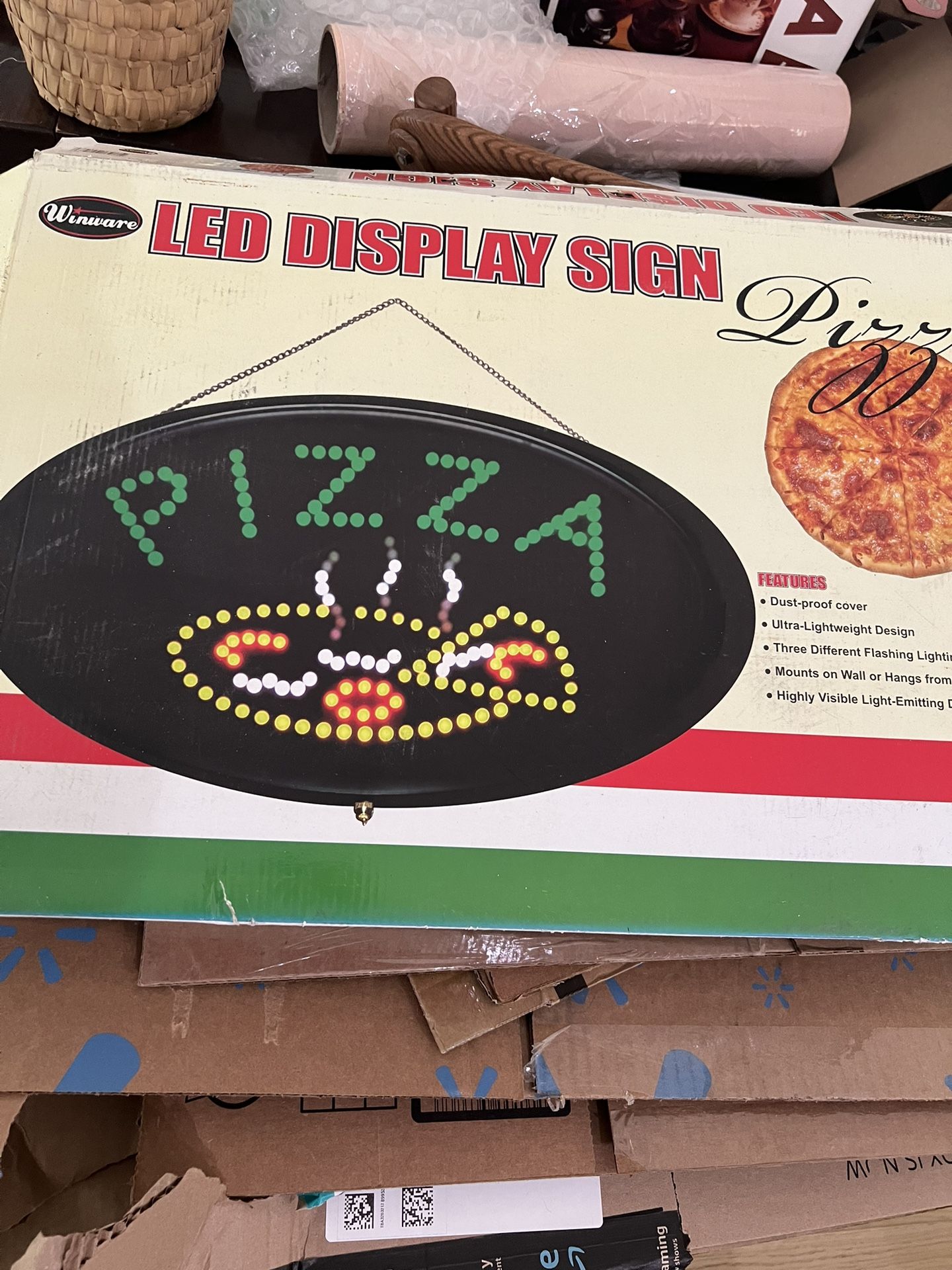 Pizza “ Open” LED Sign