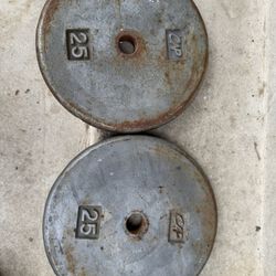 Cap Weight Plates 25lbs 1" $40