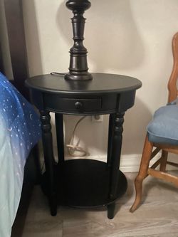 Side table and lamp