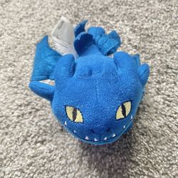 2010 Spinmaster How To Train Your Dragon Toothless Night Fury mini plush 